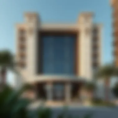 Exterior view of St. Regis Residences showcasing architectural elegance