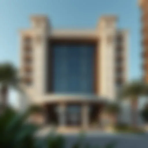 Exterior view of St. Regis Residences showcasing architectural elegance