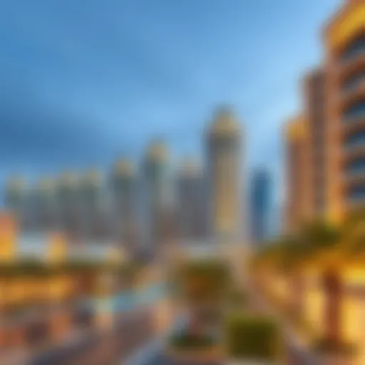 Stunning skyline of Tala 1 Liwan showcasing modern architecture