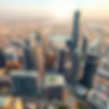 Aerial view of Dubai's skyline highlighting real estate developments