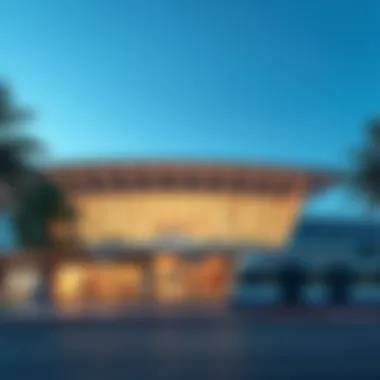 Exterior view of Terminal 2 Metro Station showcasing modern architecture