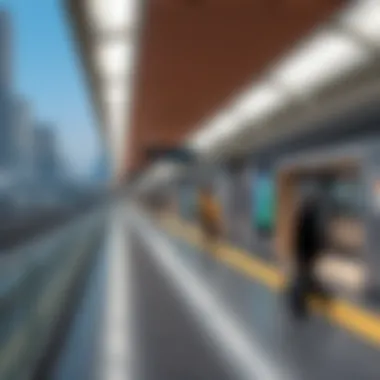 Passengers utilizing Terminal 2 Metro Station services