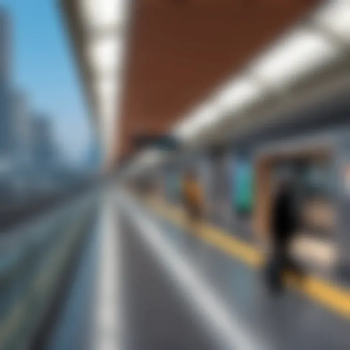 Passengers utilizing Terminal 2 Metro Station services