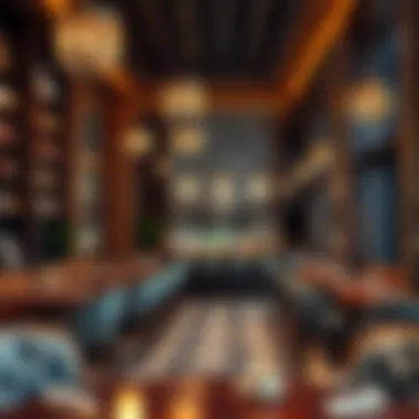 Sophisticated atmosphere with elegant decor