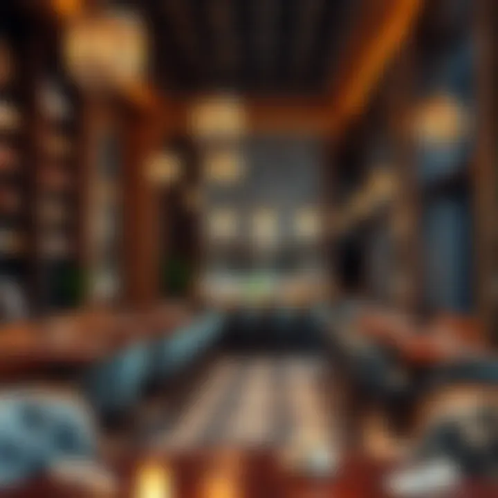 Sophisticated atmosphere with elegant decor