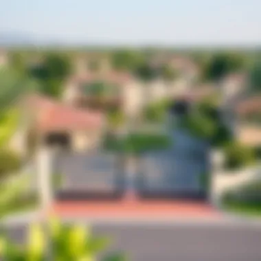 Lush Gated Communities and Amenities Gated community with lush greenery and amenities