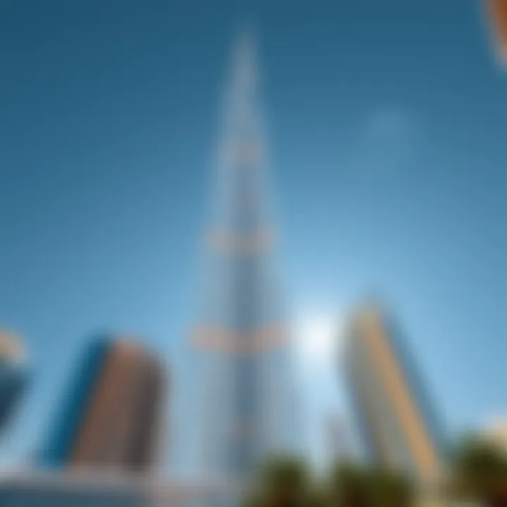 Architectural details of the Burj Khalifa's unique design