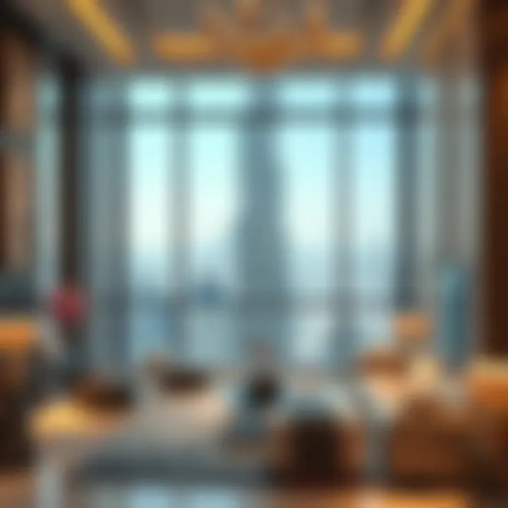 Luxurious interior of a Burj Khalifa apartment