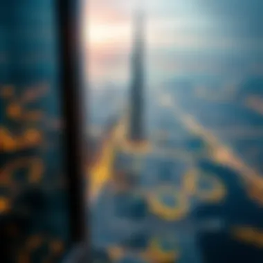 A stunning view from the observation deck of Burj Khalifa