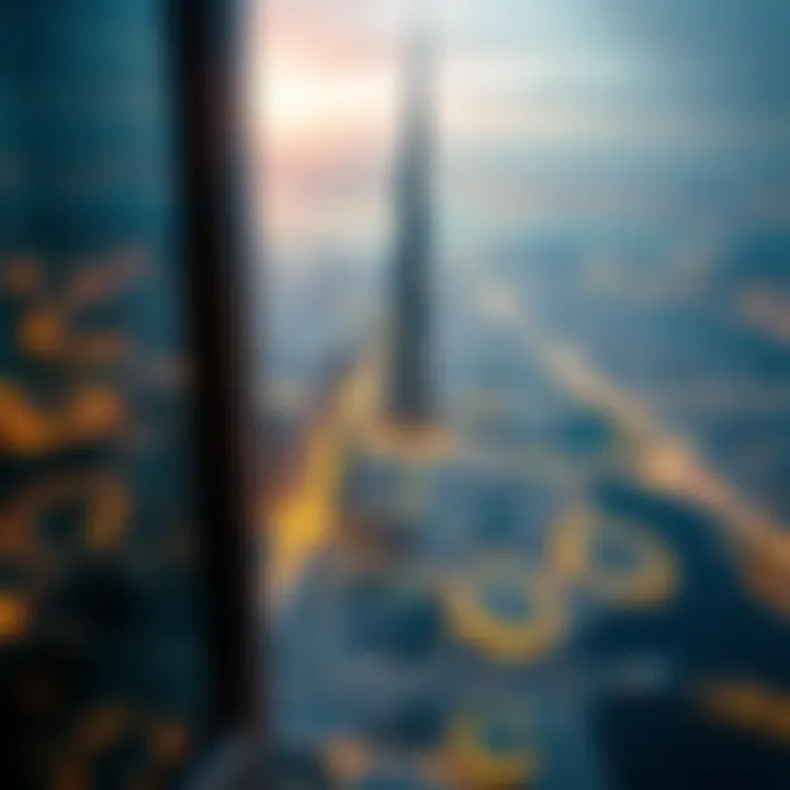 A stunning view from the observation deck of Burj Khalifa