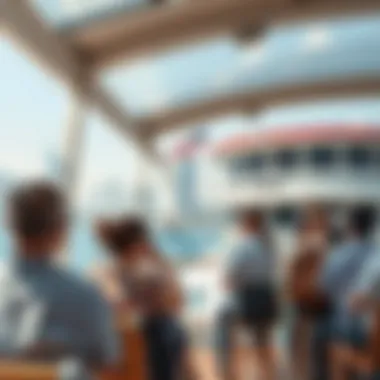 Passengers Relishing the Dubai Ferry Experience Passengers enjoying the ferry experience