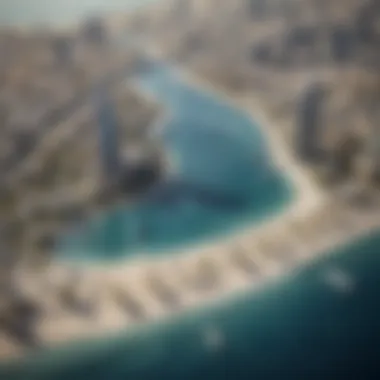 Architectural Blueprint of Dubai Island Architectural blueprint highlighting the design elements of Dubai Island.