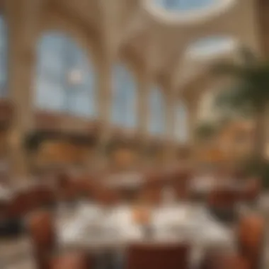 Culinary Delights of Dubai Mall Vibrant dining area in Dubai Mall featuring diverse culinary options.
