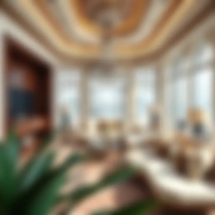 Luxurious interior of a Dubai mansion