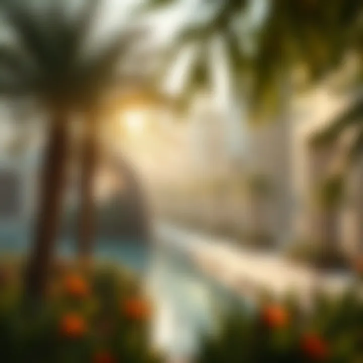 Artistic Fusion of Light and Nature Artistic representation of light blending with nature in حديقة الاضواء