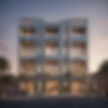Modern Architectural Facade of جم الشامخة مول Architectural facade of جم الشامخة مول showcasing modern design