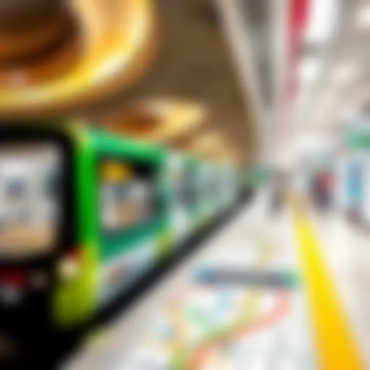 A detailed view of the Green Line Metro stations in Dubai