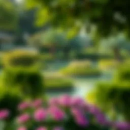 Lush greenery in Dubai's parks