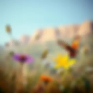 Flora and fauna showcasing biodiversity within the reserve