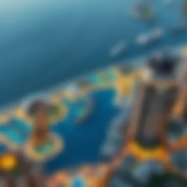 Map highlighting JBR's connectivity to key Dubai landmarks