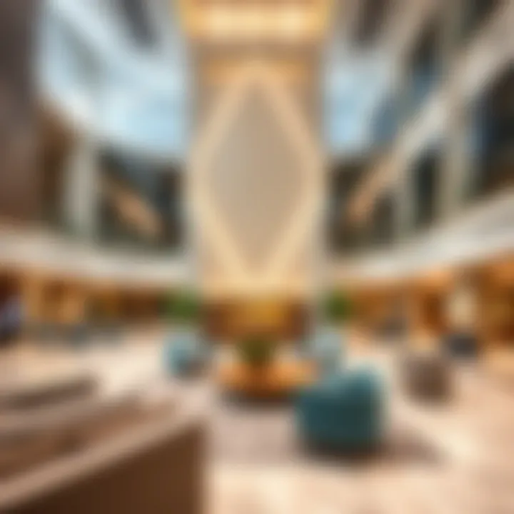 Luxurious lobby showcasing modern design