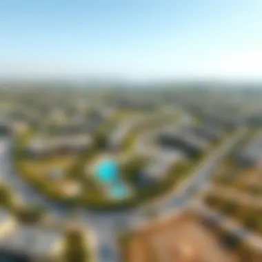 Aerial Overview of Eagle Hills Projects in Dubai Aerial view of Eagle Hills developments in Dubai