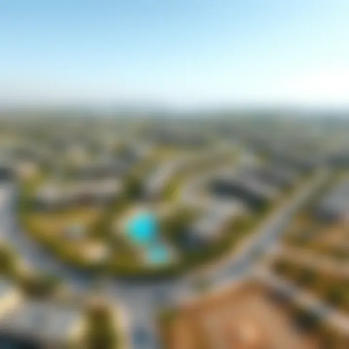 Aerial Overview of Eagle Hills Projects in Dubai Aerial view of Eagle Hills developments in Dubai