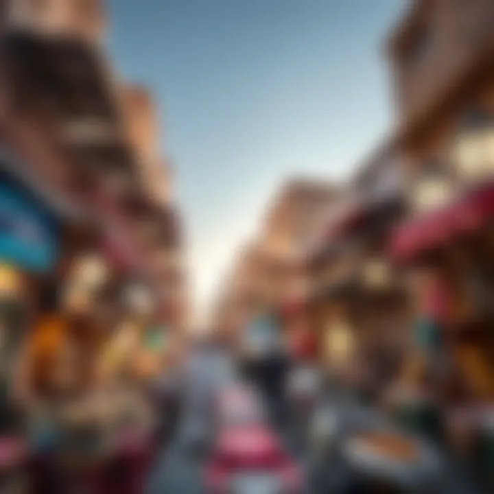 The vibrant souks showcasing Dubai's cultural heritage