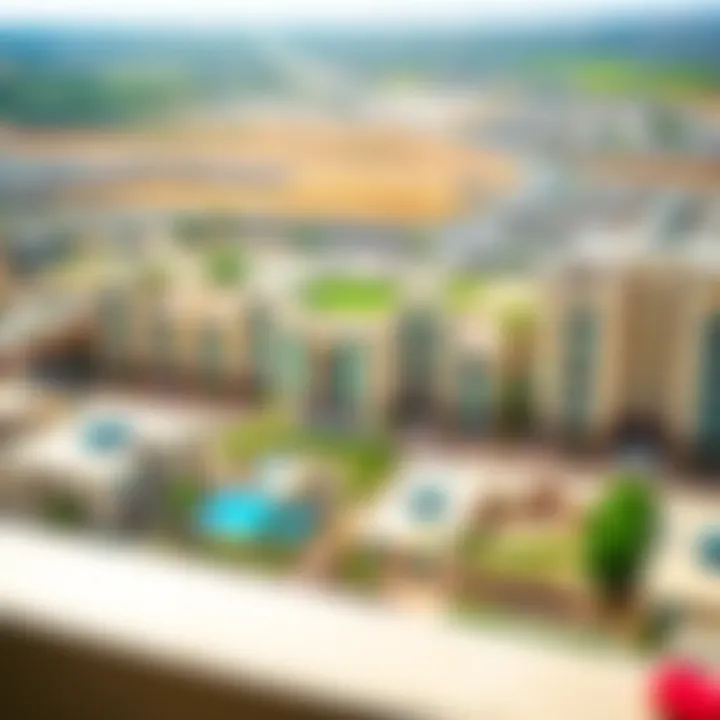 Panoramic view of Al Khail Heights community