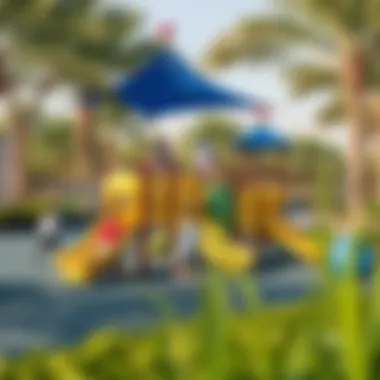 Playground Facilities in Umm Al-Emarat Park Children enjoying the playground facilities in Umm Al-Emarat Park.