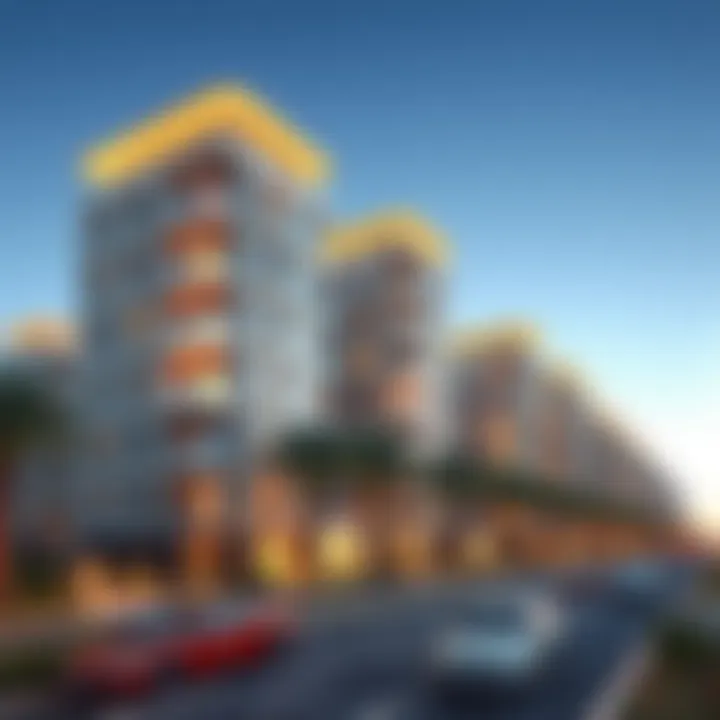 Modern residential buildings reflecting real estate trends in Umm Hurair