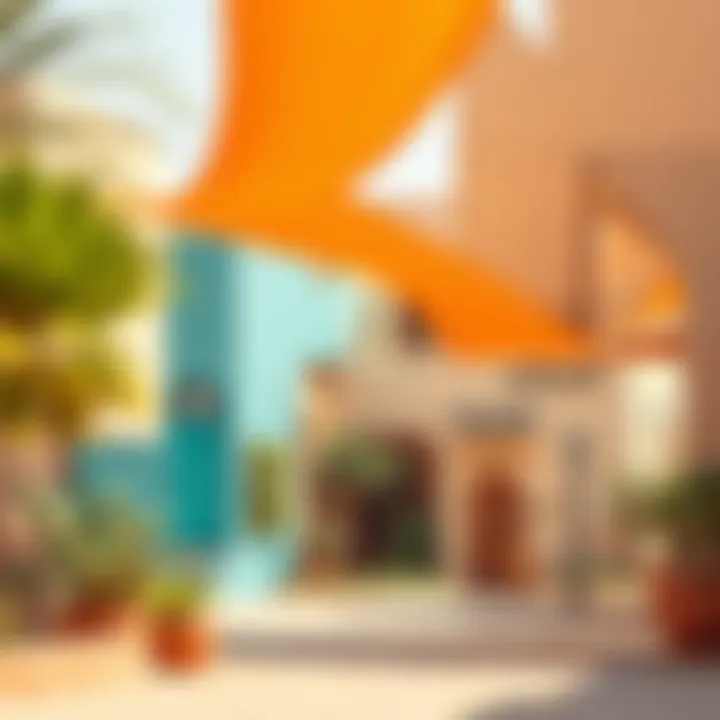 Vibrant community spaces in Umm Sheif highlighting its cultural significance.