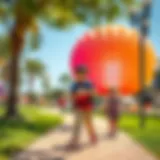 Children exploring a vibrant park in Dubai