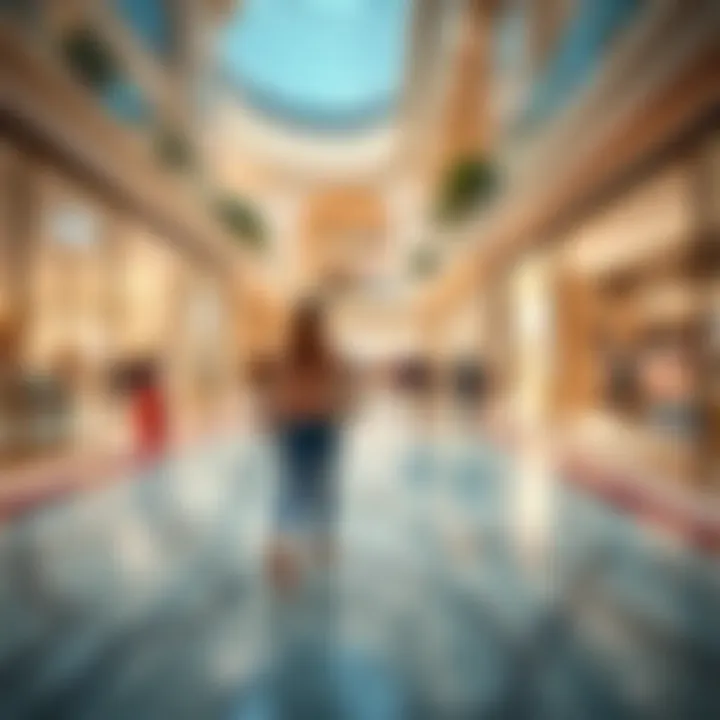 Luxury shopping experience within Wafi Mall