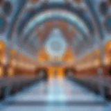 Stunning architectural design of Wafi Mall Metro Station