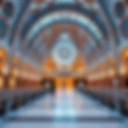 Stunning architectural design of Wafi Mall Metro Station