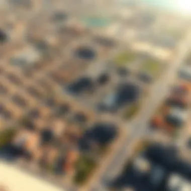 Aerial Perspective of West Zone Aerial view of the West Zone showcasing residential and commercial areas