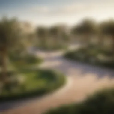 Community Parks and Green Spaces in Yas Acres Lush greenery and community parks within Yas Acres