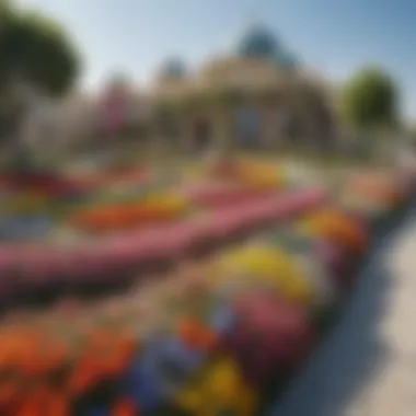 Diverse Flowers in Full Bloom at Dubai Miracle Garden Diverse range of flowers in full bloom at Dubai Miracle Garden
