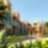 Architectural Marvels of Gate Village Stunning architectural design of Gate Village