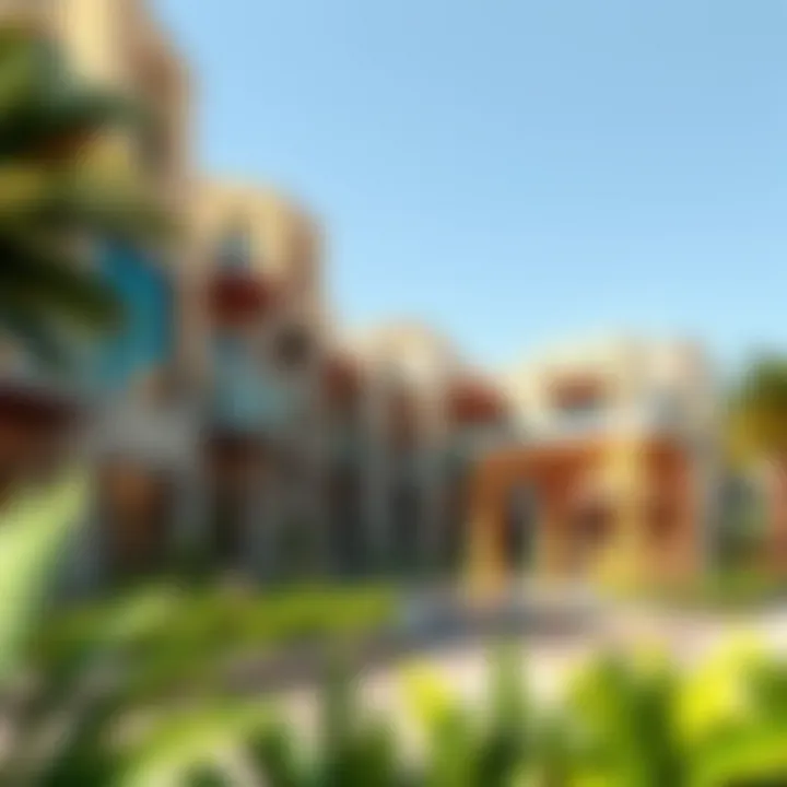 Architectural Marvels of Gate Village Stunning architectural design of Gate Village