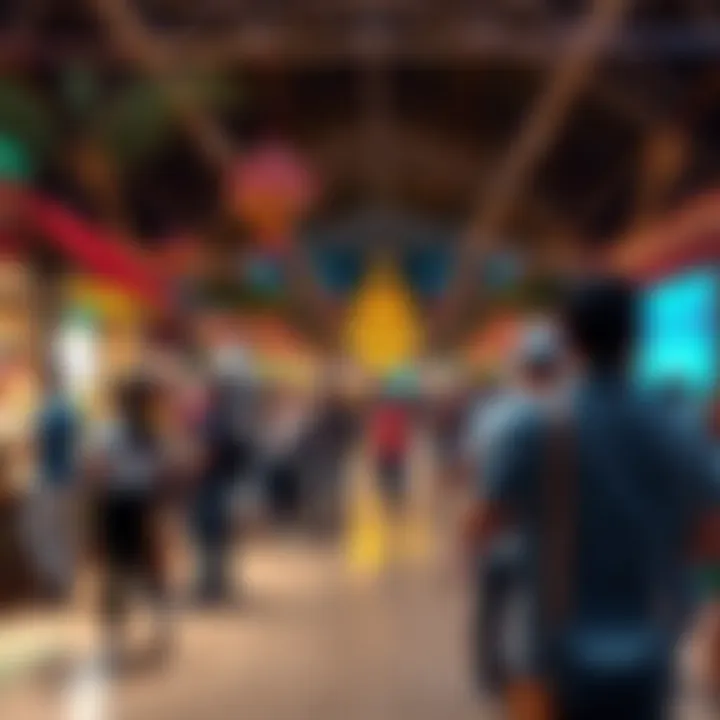 Cultural Engagement at Global Village A diverse crowd enjoying the cultural displays and performances at Global Village.