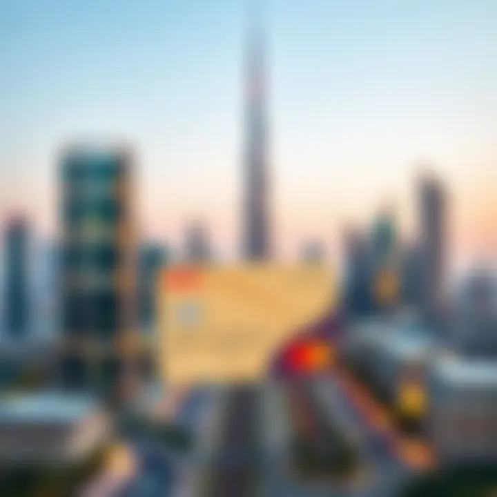 Nol card with Dubai skyline in background