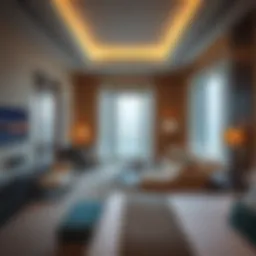 Luxurious guestroom with stunning views