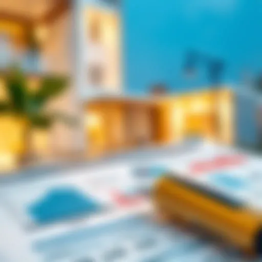 Visual representation of a credit report overview