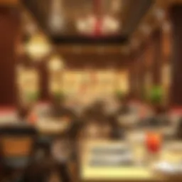 An inviting atmosphere of an Indian restaurant in Karama