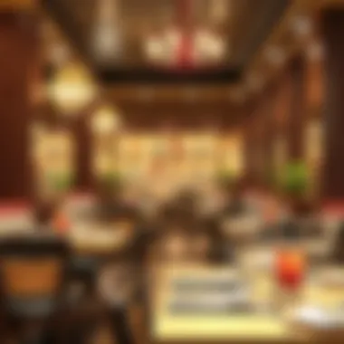 An inviting atmosphere of an Indian restaurant in Karama