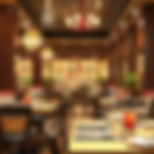 An inviting atmosphere of an Indian restaurant in Karama