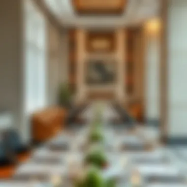 Elegant dining setup in a Karama Indian restaurant