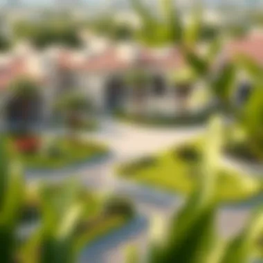 Beautifully landscaped community area surrounding Intercontinental Residence